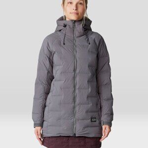 BRAND NEW Mountain Hardwear Stretchdown Parka (Womens, XL, Grey)
